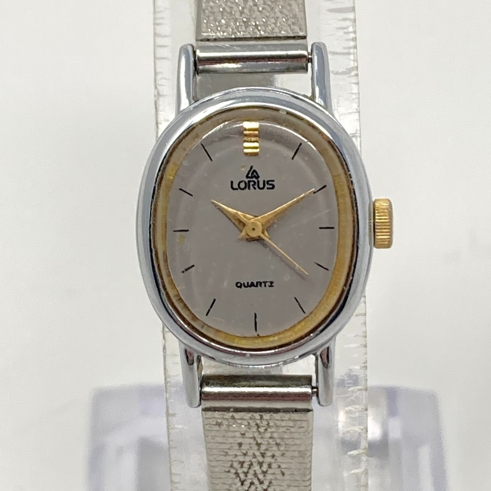 Vintage Lorus Watch Women 16mm Silver Tone V811-5070 Adjustable New Battery 7"